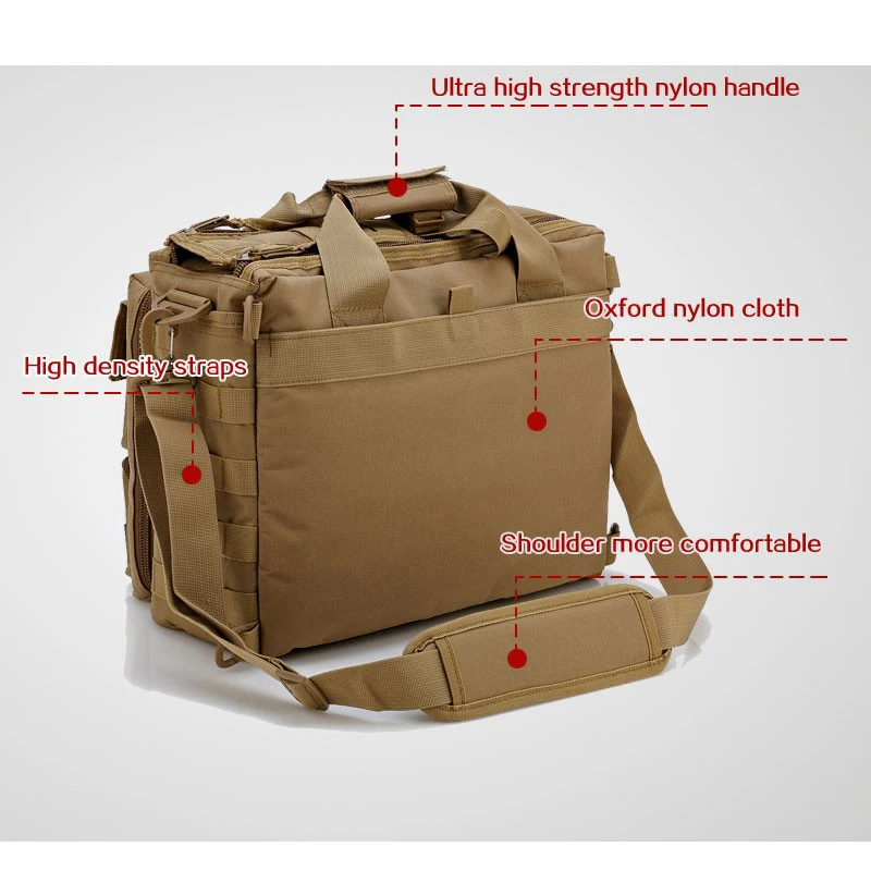 mens army military molle tactical shoulder bags outdoor hiking camping sport laptop camera crossbody rucksack laptop backpack free global shipping