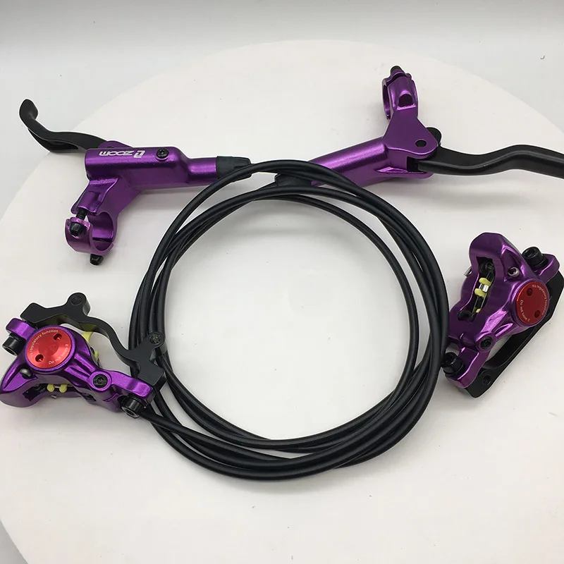 Purple no rotor Зум HB-875 тормоз Велосипедное Сиденье гидравлический диск тормозной зажим горный велосипед тормоз лучше, чем M395 M447 правый передний левый задний - Цвет: Purple no rotor