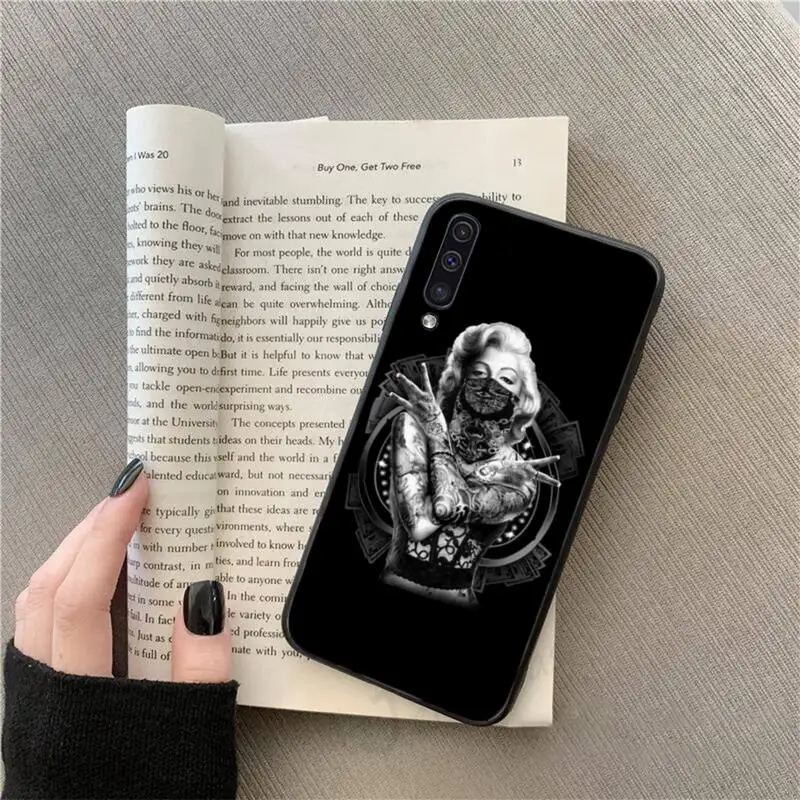 

Marilyn Monroe Sexy fundas Phone Case For Samsung galaxy S 9 10 20 A 10 21 30 31 40 50 51 71 s note 20 j 4 2018 plus