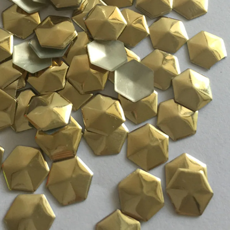 Гвоздики с плоской задней поверхностью для украшения одежды 1440 шт. 10 мм | Дом и сад