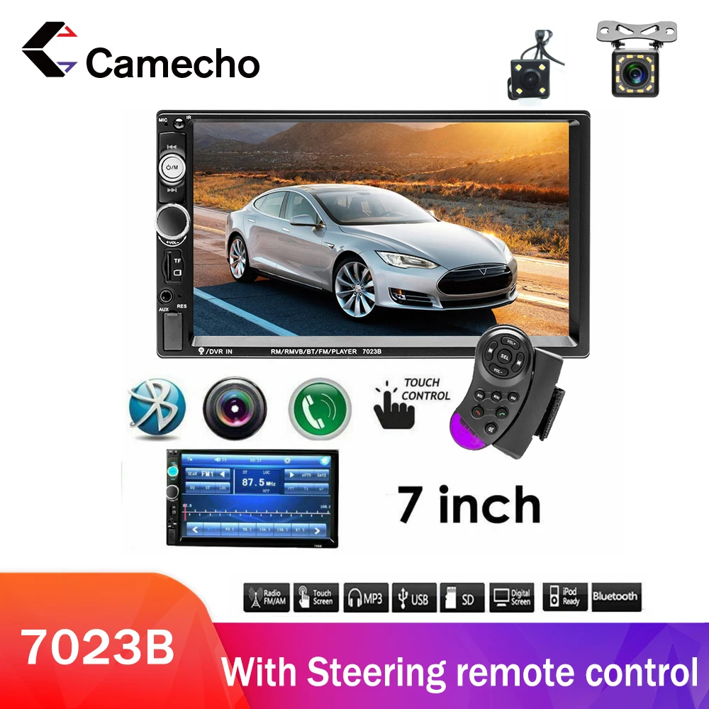 Автомагнитола Camecho 2 Din мультимедийный mp5-плеер универсальная навигация 7-дюймовый