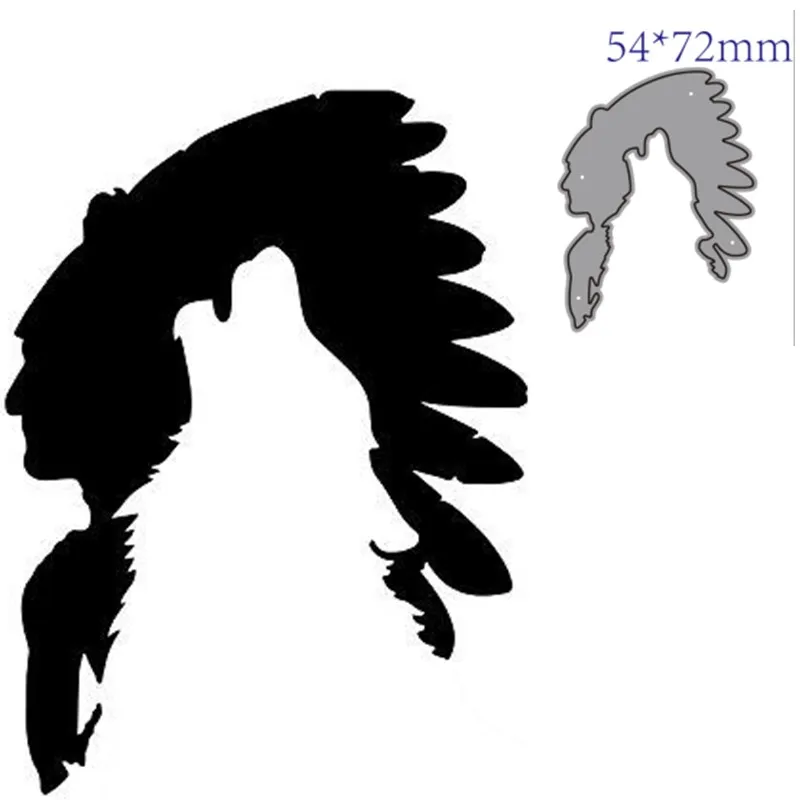 

Metal Cutting Dies Cut Mold Indians and wolves Decoration Scrapbook Paper Craft Knife Mould Blade Punch Stencils