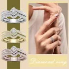 Новинка 2021, модные элегантные бриллиантовые кольца для женщин, обручальные дизайнерские кольца с белым кубическим цирконием, лидер продаж, женские свадебные украшения