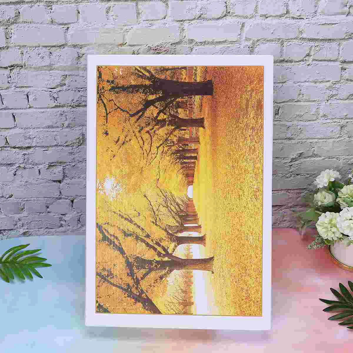 

1 Set of Puzzle Landscape Paper Puzzle Colorful Educational Puzzle for Kid Adult (Assorted Color 5)