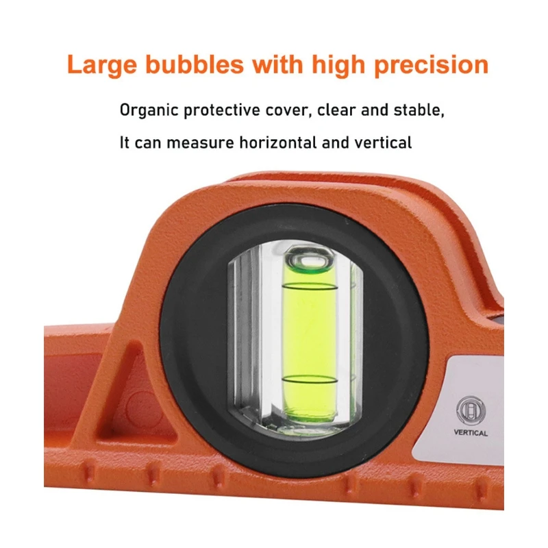 

High Precision Level Magnetic Levelling Instrument Ruler Bubble Horizontal Vertical Balance Rustproof Measuring Tool