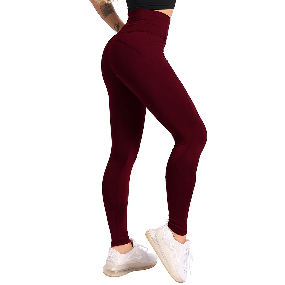 

1216DCwomen's tight high waist elastic Leggings Pants custom logo print on product and package from 1pc dropship