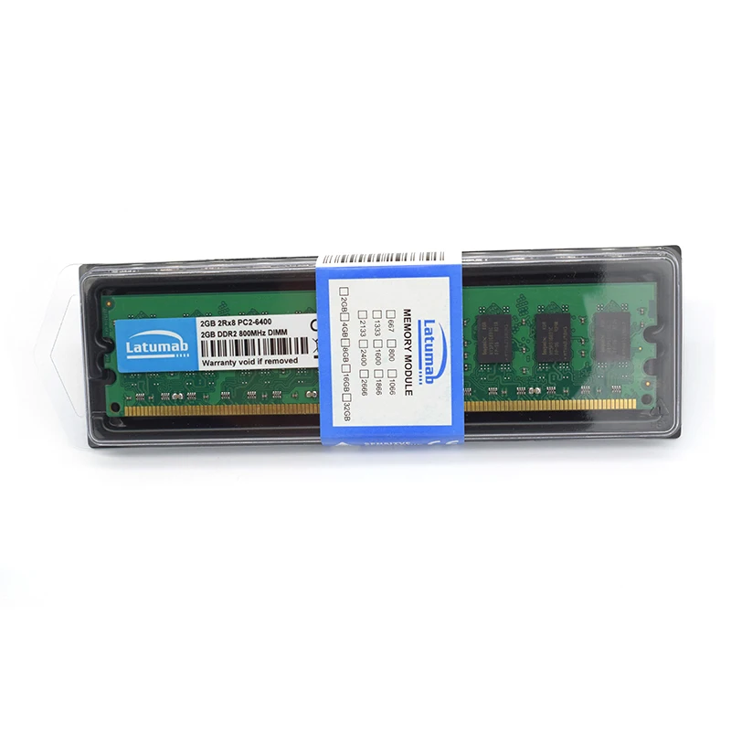 Latumab 2 ГБ 4 DDR2 800 МГц PC2 6400 настольная память Dimm 240 контактов 1 8 в Настольный ПК Память