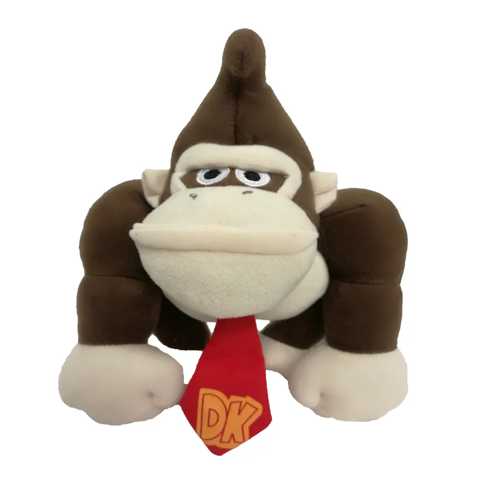 27 см Super Mario Bros Monkey Donkey Kong Мультяшные Плюшевые игрушки Аниме Peluche мягкие куклы подарок для детей