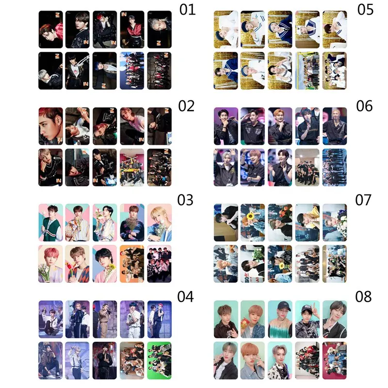 10 шт./компл. Kpop фото карточка двусторонний альбом ЛОМО Фотокарточка Новые