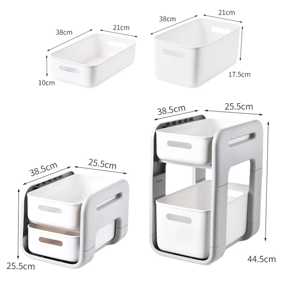 2 яруса макияж специй стеллаж для выставки товаров Кухня хранения шкаф с полками