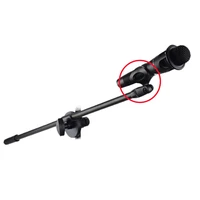 4pcs universal barrel style microphone mount mic spring clip holder stand plastic 58 male to 38 female nut adapter gooseneck
