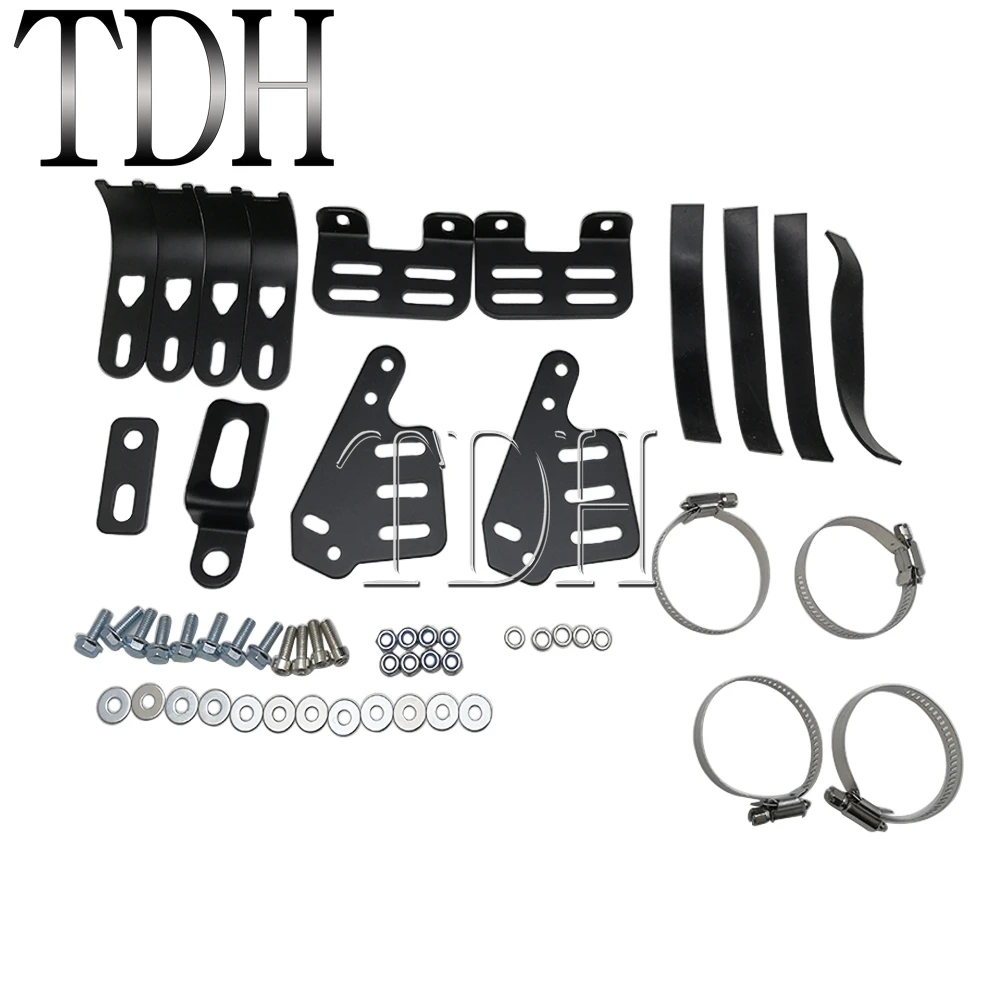 

5.75 inch Motorcycle Cafe Racer 5 3/4'' Headlight Fairing Windshield Kits For Harley Sportster XL 1200 883 Touring Dyna Bobber