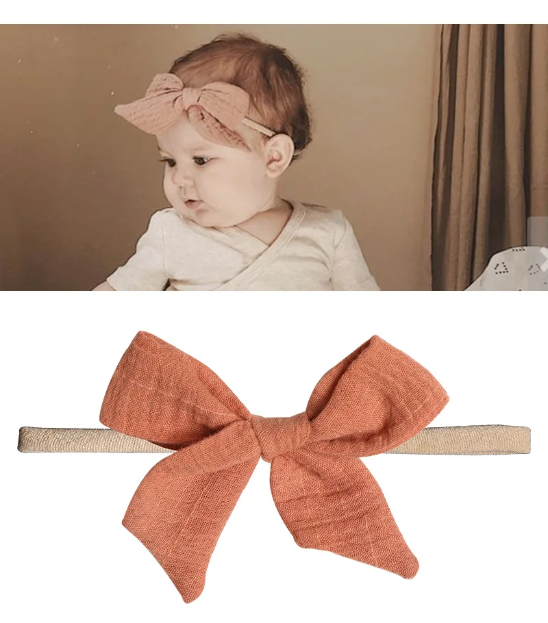 Детские Луки Haarband повязка на голову с цветком комфортный головной убор принцессы