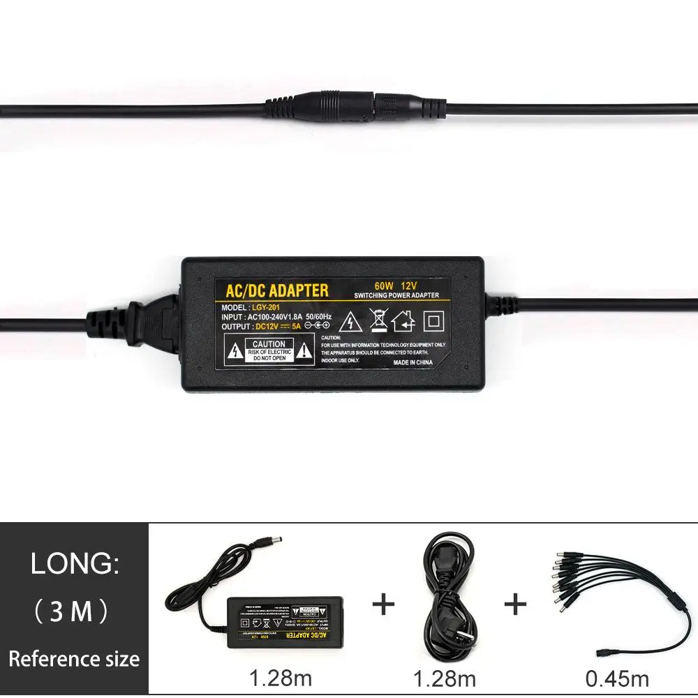 Регулируемый источник питания 12 В постоянного тока 5 А универсальный дисплей