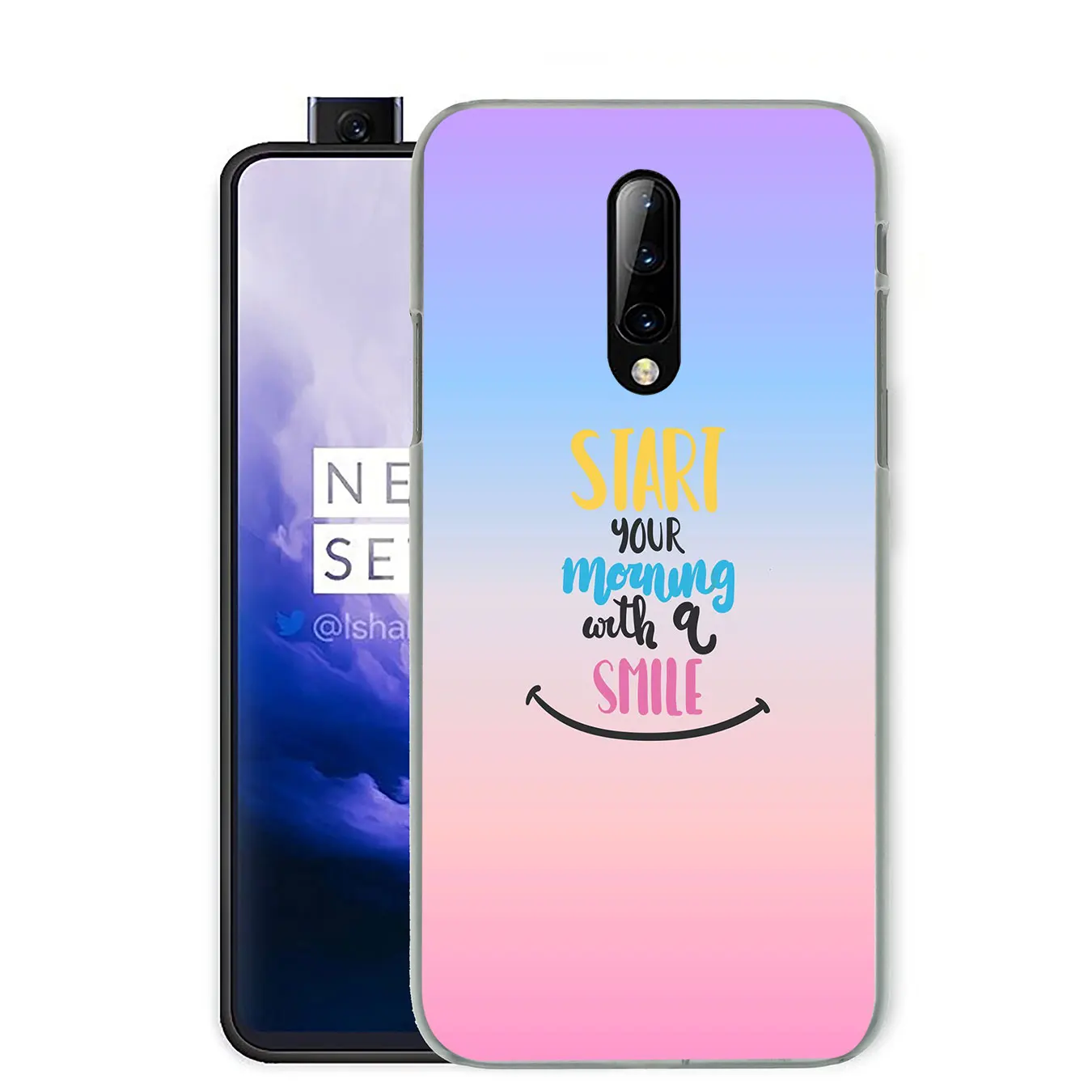 Твердый пластиковый чехол для мобильного телефона с надписью Good Vibes Only Love Oneplus 7 7T