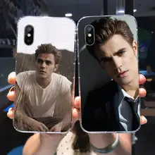 The Vampire Diaries Paul Wesley Phone Case Transparent for iPhone 11 12 mini pro XS MAX 8 7 6 6S Plus X 5S SE 2020 XR