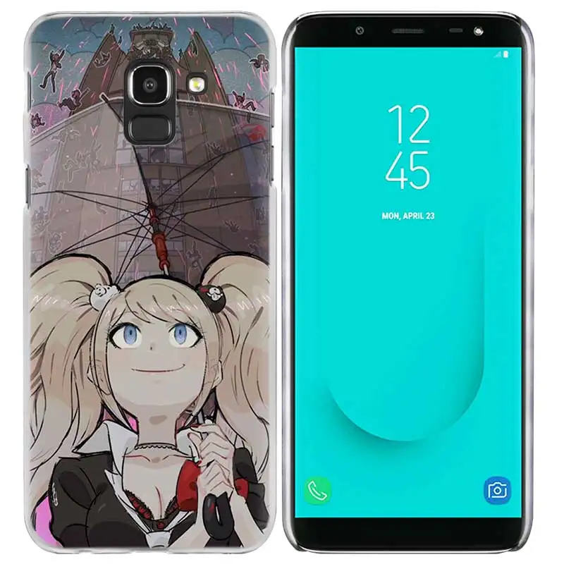 Danganronpa мультфильм чехол для samsung Galaxy A50 A80 A70 A60 A40 A30 A20 A20e A10 A9 A7 A6 Note 8, 9, 10, плюс 5G прочное портмоне