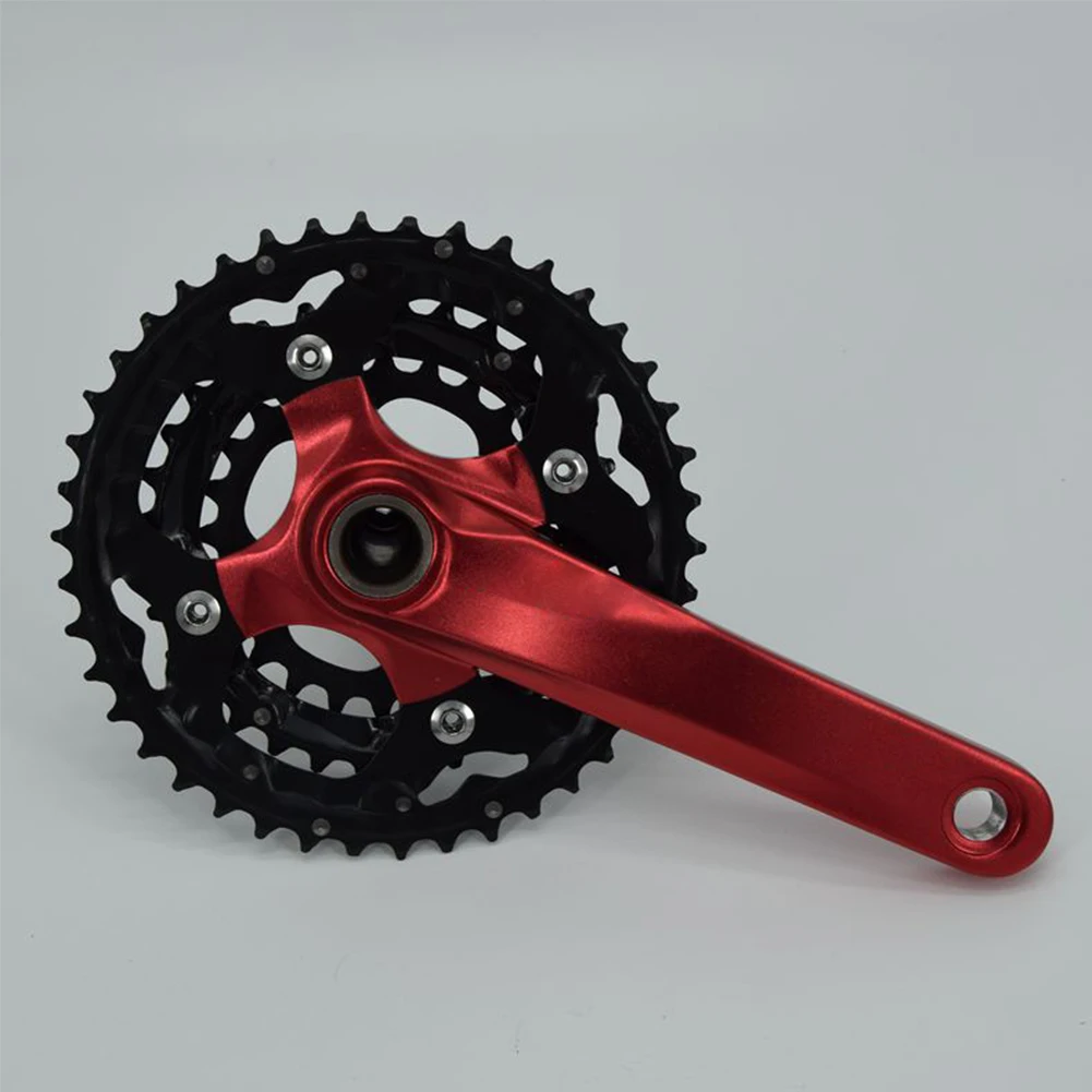 Lightweight 24T 32T 42T Repair Aluminium Alloy 30 Speed Durable Cycling Bottom Bracket Hollowed Mountain Bike Bicycle Crankset | Спорт и
