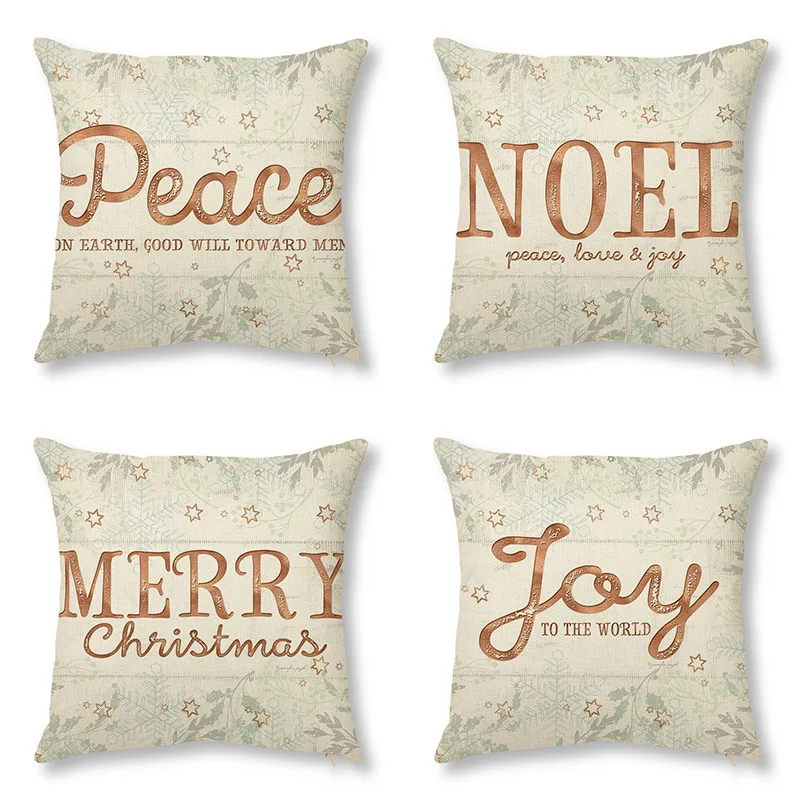 Новая Рождественская серия букв наволочка для дивана веселый мир радость чехол