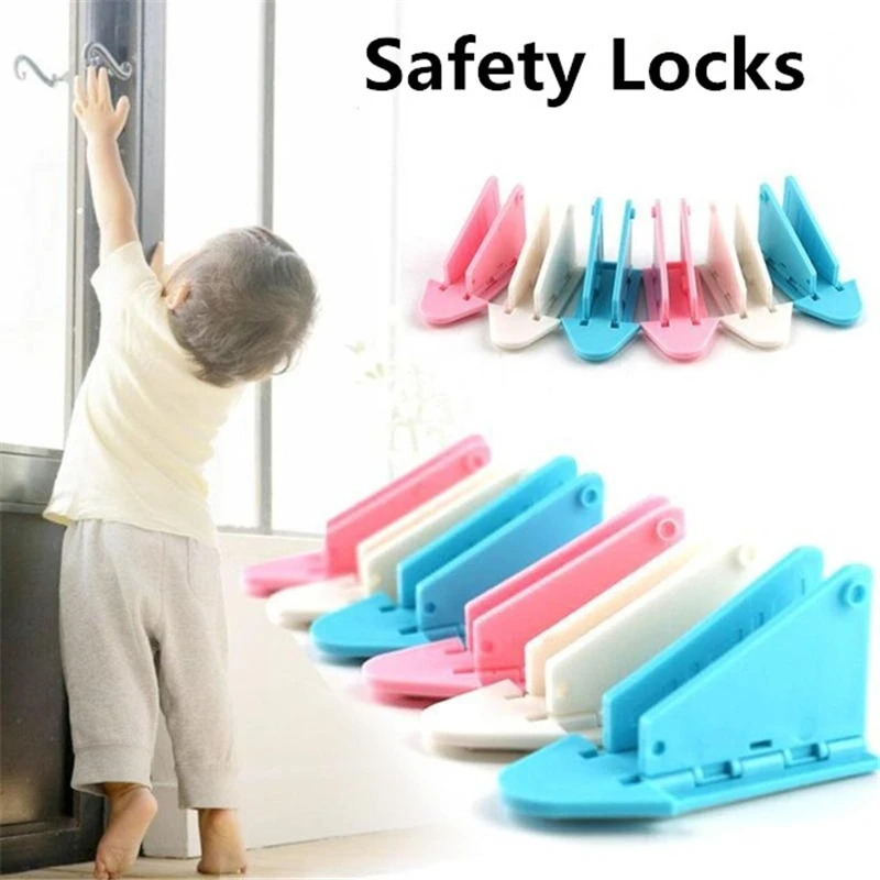 

5PCS Baby Safety Locks Kids Safety Protection Guard Sliding Door Window Stopper Limiter Blocker Security Lock Latch Stoper Baby