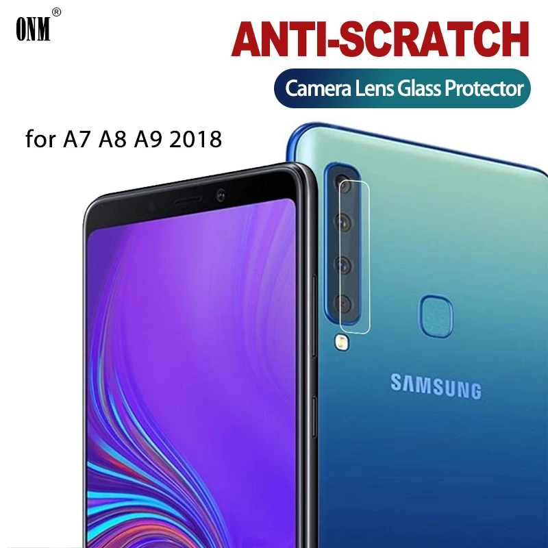 Закаленное стекло для объектива камеры Samsung Galaxy A9 A8 A7 2018 Защитное экрана Plus пленка