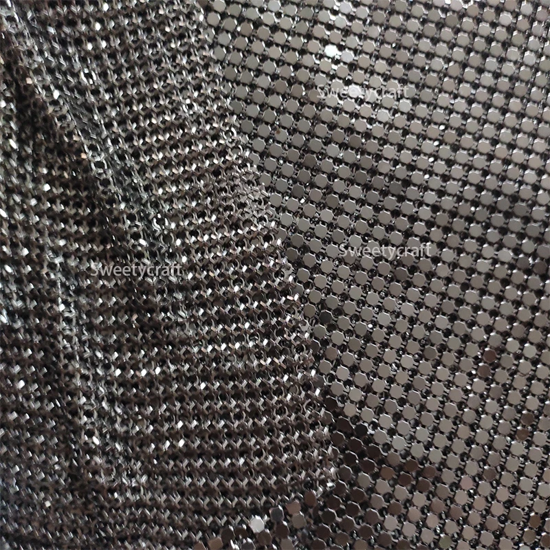 Черный цвет металла металлические сетчатая ткань с блестками для штор пикантные