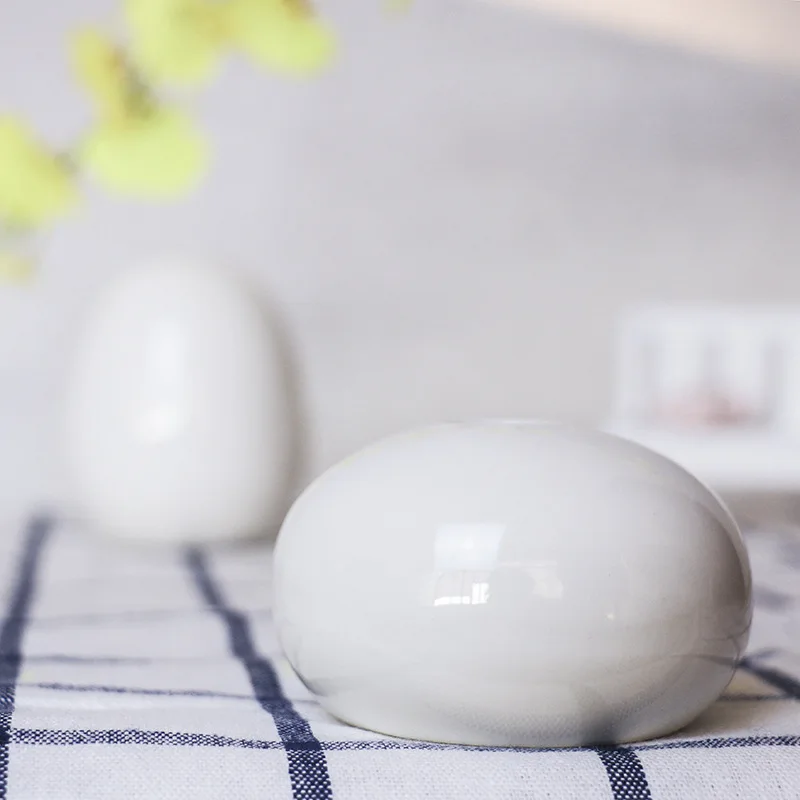 Чисто белая Современная фарфоровая ваза керамическая для цветов простые