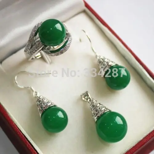 

Кольцо женское из серебра 4 вида цветов пробы, Нефритовая серьга, браслет, подвеска (6-9)