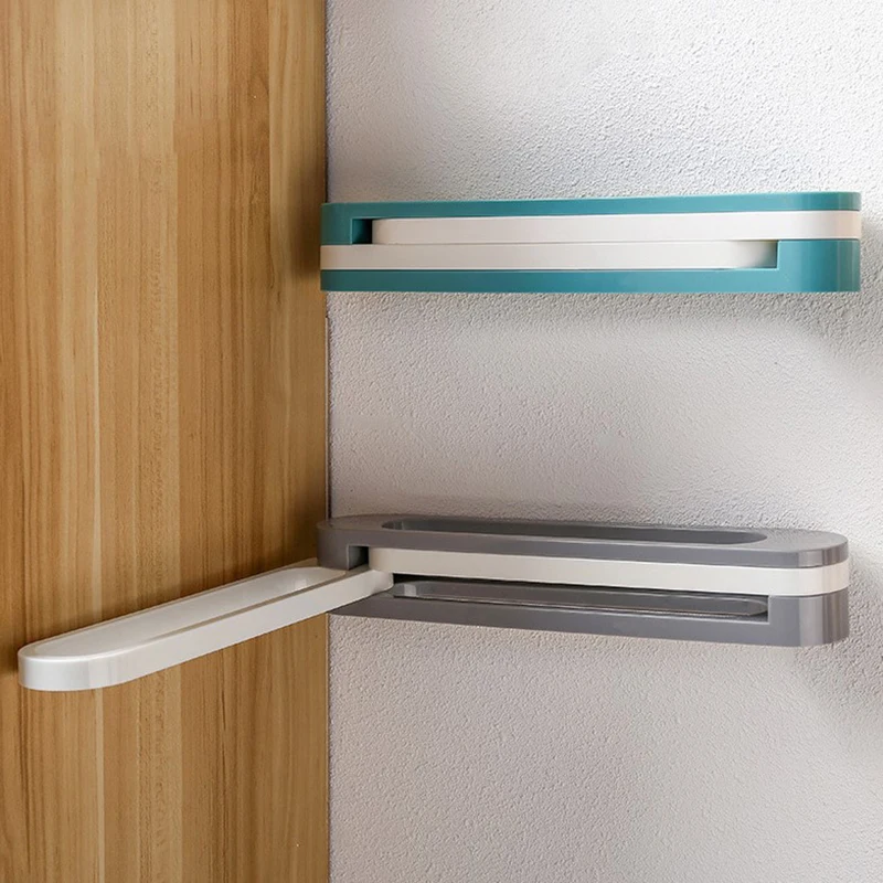 Настенная вешалка для обуви самоклеящаяся складные шлепанцы | - Цена: 55.23