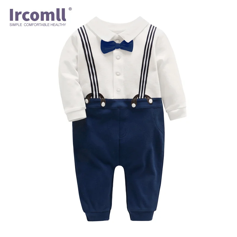 

Ircomll модная одежда для мальчиков на свадьбу, день рождения, детский хлопковый комбинезон, комбинезон для малышей, Детский костюм