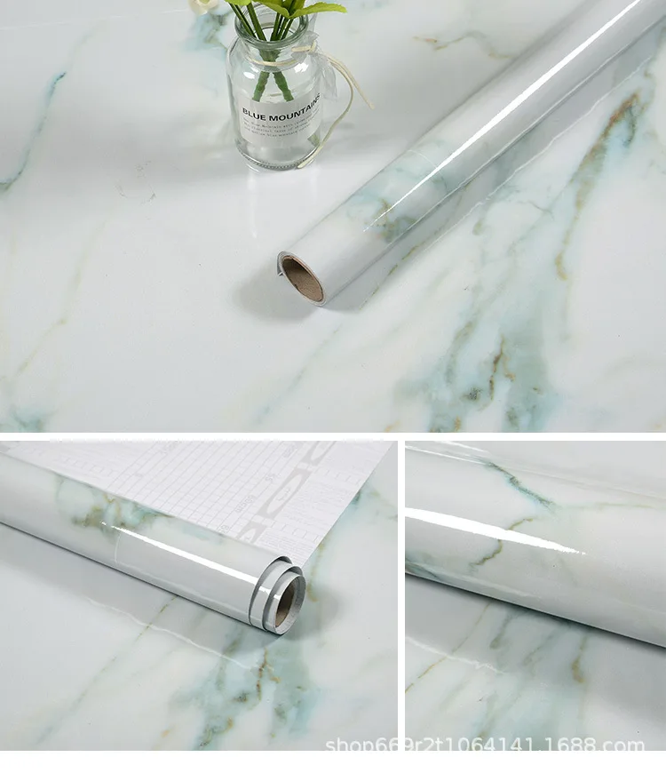 

Thicken Brick Pattern Waterproof Imitation Marble Sticker Wallpaper Bedroom Wallpaper European Style Living Room Wallpaper