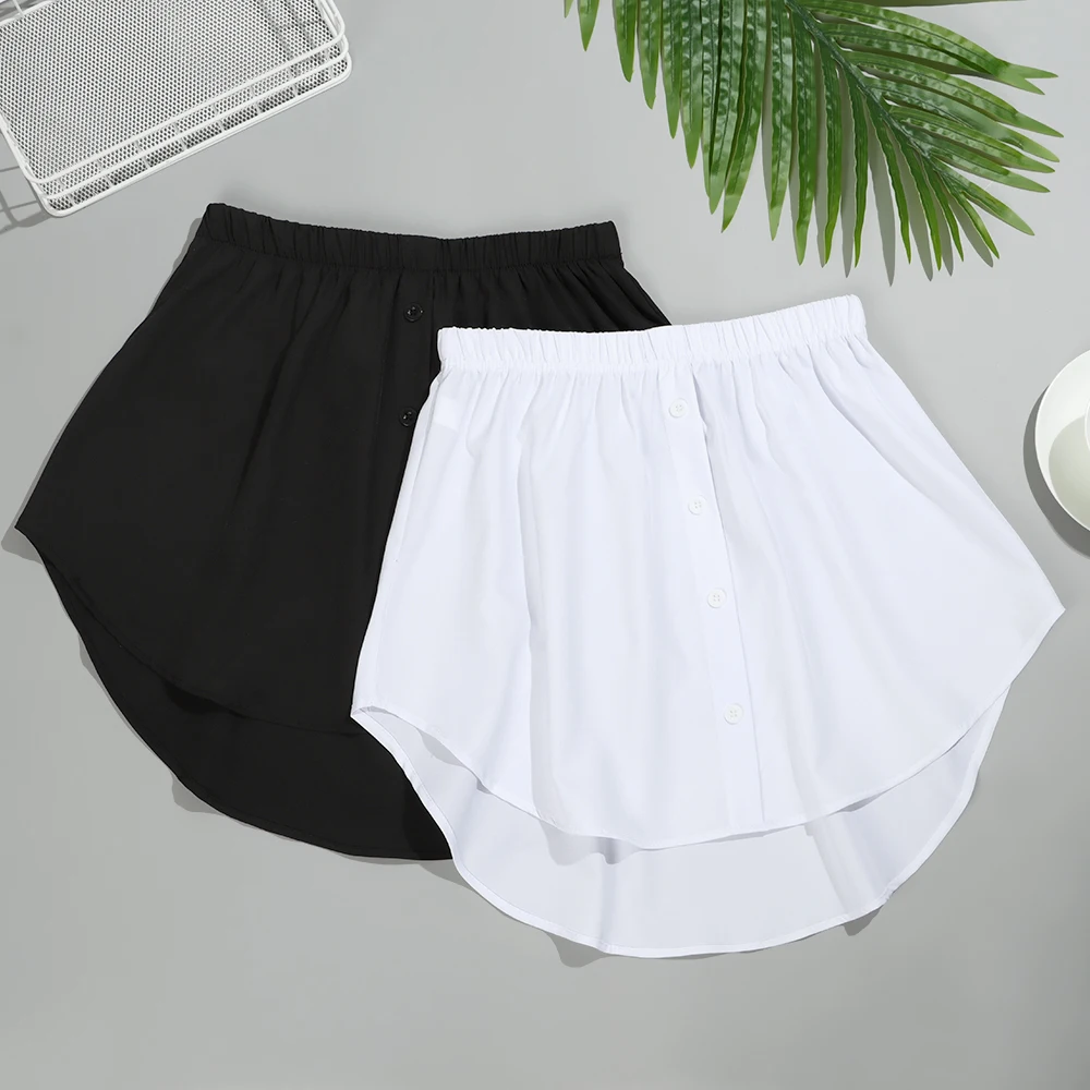 

Fashion Adjustable Layering Fake Top Lower Sweep for Girls Women Half-Length Splitting A Version Mini Skirt Underskirt