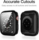 360 Тонкий чехол для часов Apple Watch 6 SE 5 4 3 42 мм 38 мм, мягкая прозрачная защитная пленка из ТПУ для iWatch 5 4 3 44 мм 40 мм, чехол