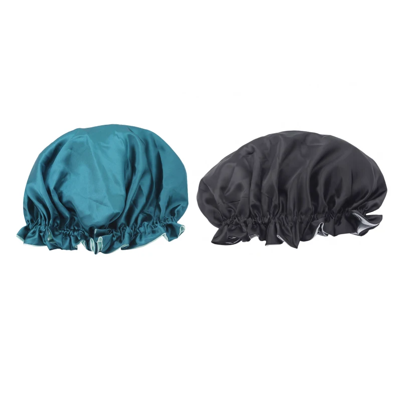 

Леди Ночное сна шляпа ухода за длинными волосами Кепка Chemo атласная кружевной капор тюрбан Обёрточная бумага банданы шапка Ванная комната т...