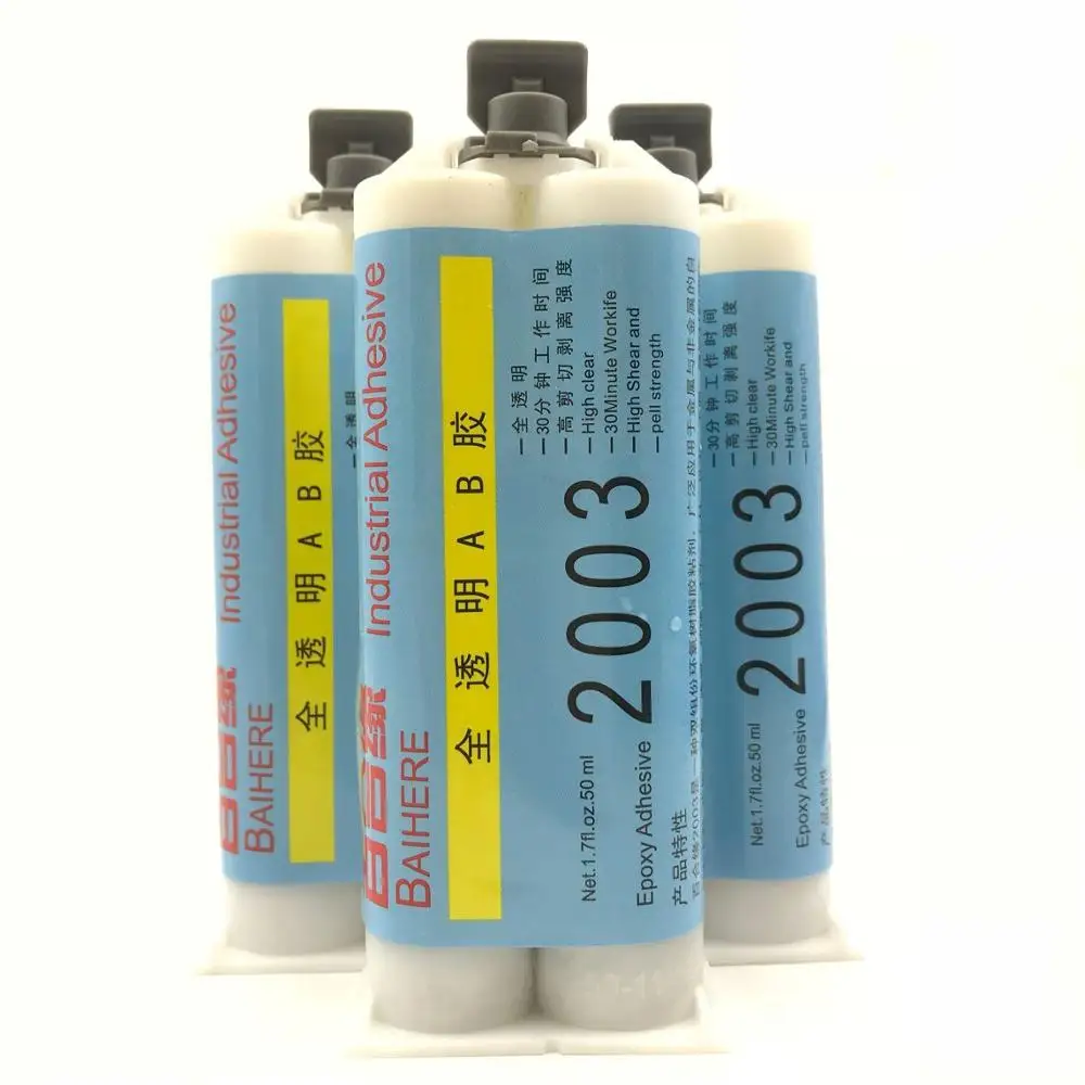 Клей из эпоксидной смолы высокого качества 50 мл прозрачный устойчивый к высоким