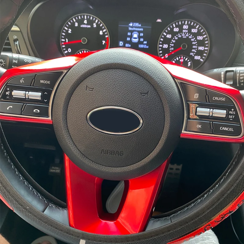Для KIA Ceed Forte K3 Seltos XCeed Sonet продолжить ABS углеродное волокно Кнопка рулевого колеса