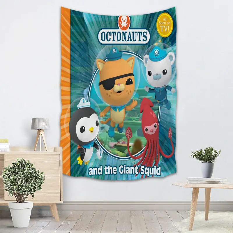 Octonauts аниме гобелен настенный Декор для домашней вечеринки на день рождения украшения тканевые гобелены палатка путешествия спальный коврик - Цвет: 18