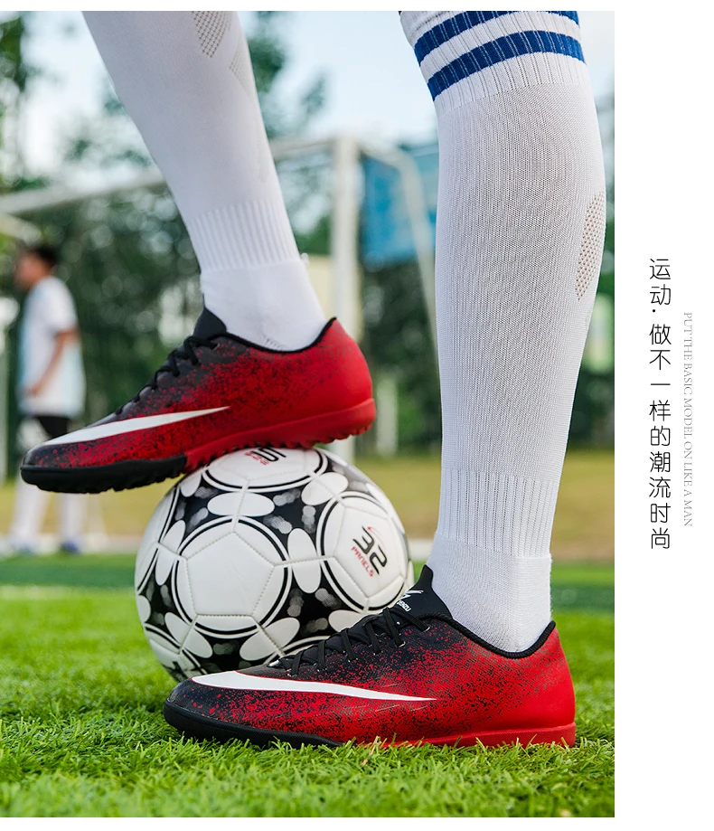 Новинка! Мужские футбольные бутсы ZHENZU Turf для помещений, детские бутсы для мальчиков, футбольные бутсы, спортивные кроссовки, европейские размеры 35-44, voetbalschoenen