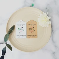 jd30 100 pcs 35x62mm kraft label name tags plant tags customized with own logo let love grow hang tags for handmade items