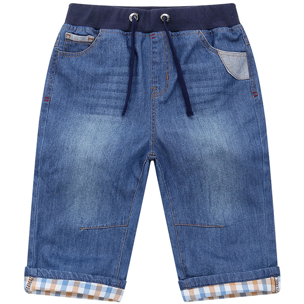 Джинсовые шорты для мальчиков 4 13 лет хлопковые дышащие мягкие повседневные