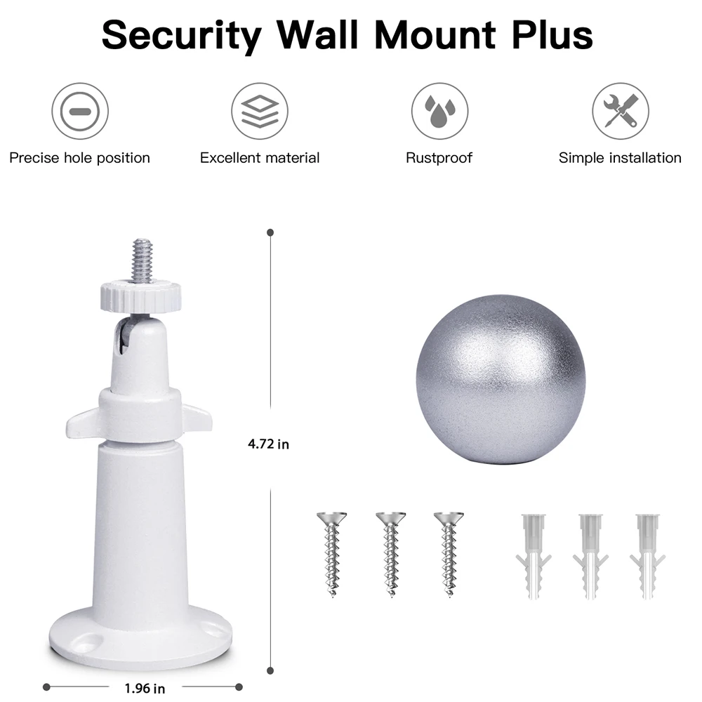 Магнитное шариковое настенное крепление для камеры видеонаблюдения Arlo HD Pro 2 Go 1/2