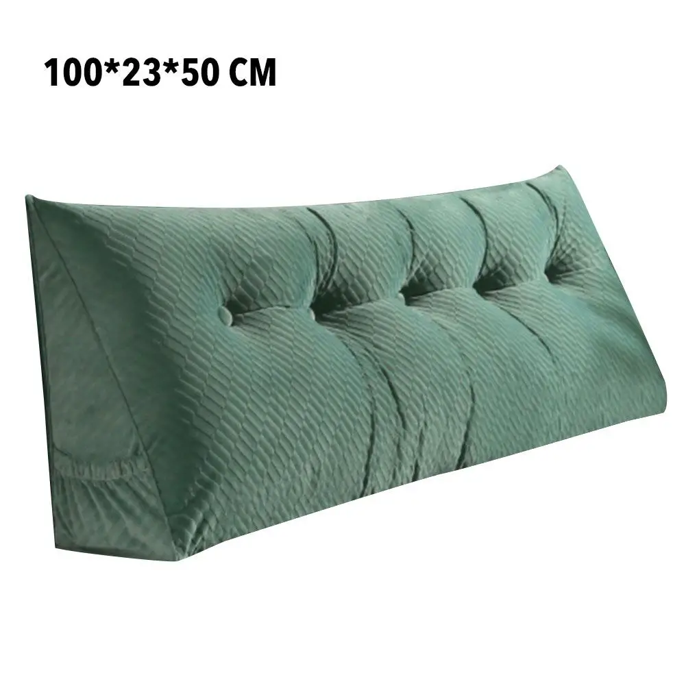 

Removable Bedside Cushion Triangular Bed Backrest Pillow for Couple Soft Large Waist Sofa Cushion Tatami Couple Pillow