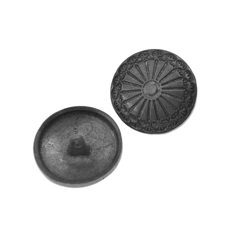 Lychee Life 10 Pieces Round Carved Flower Shank Button Shield Design Jeans DIY Sewing Craft 23mm | Дом и сад