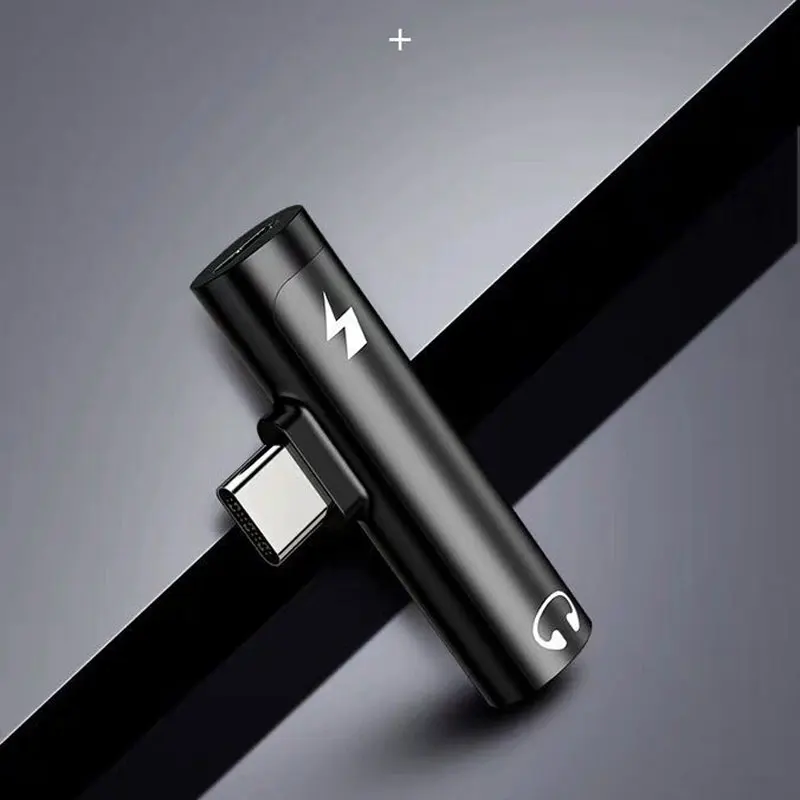 2 в 1 Тип C до 3 5 мм разъем для зарядки наушников конвертер usb тип-c аудио адаптер Xiaomi