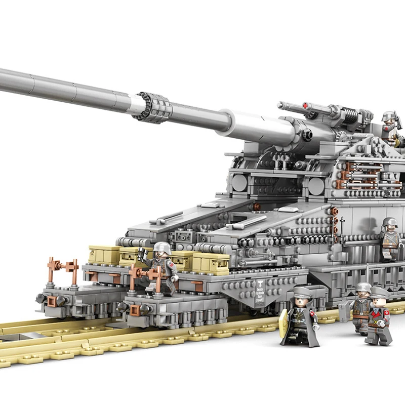 Военный строительный блок Второй мировой войны 3846 шт. швардер Густав/Дора