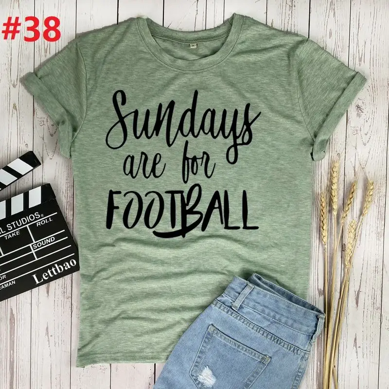 Воскресений для Футбол футболка Для женщин Графический Футболка с принтом