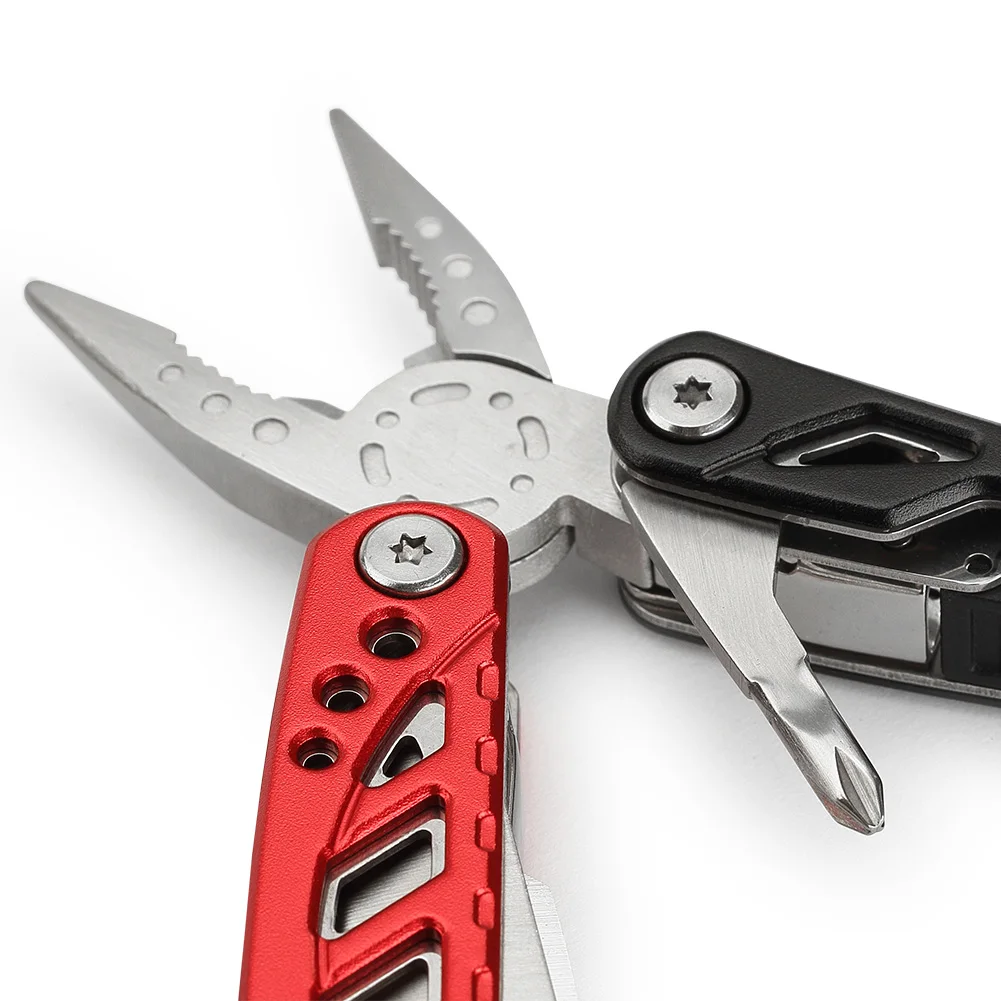 10 in 1 Plier Multitool Set Foldable Pliers Pocket EDC Camping Outdoor Survival Hunting Tool with Nylon Pouch Screwdriver Opener |