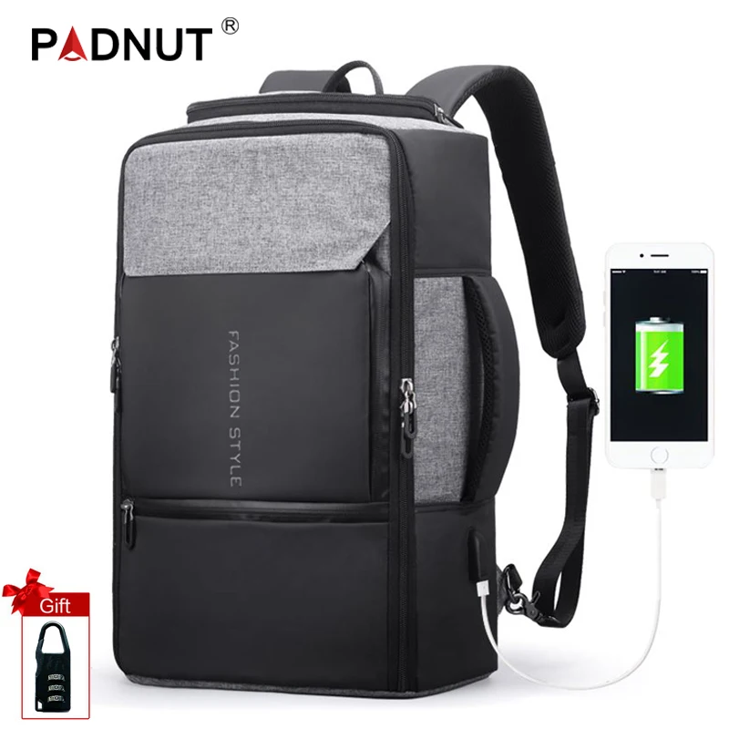 Рюкзак с защитой от кражи мужской рюкзак для ноутбука 17 дюймов usb зарядкой