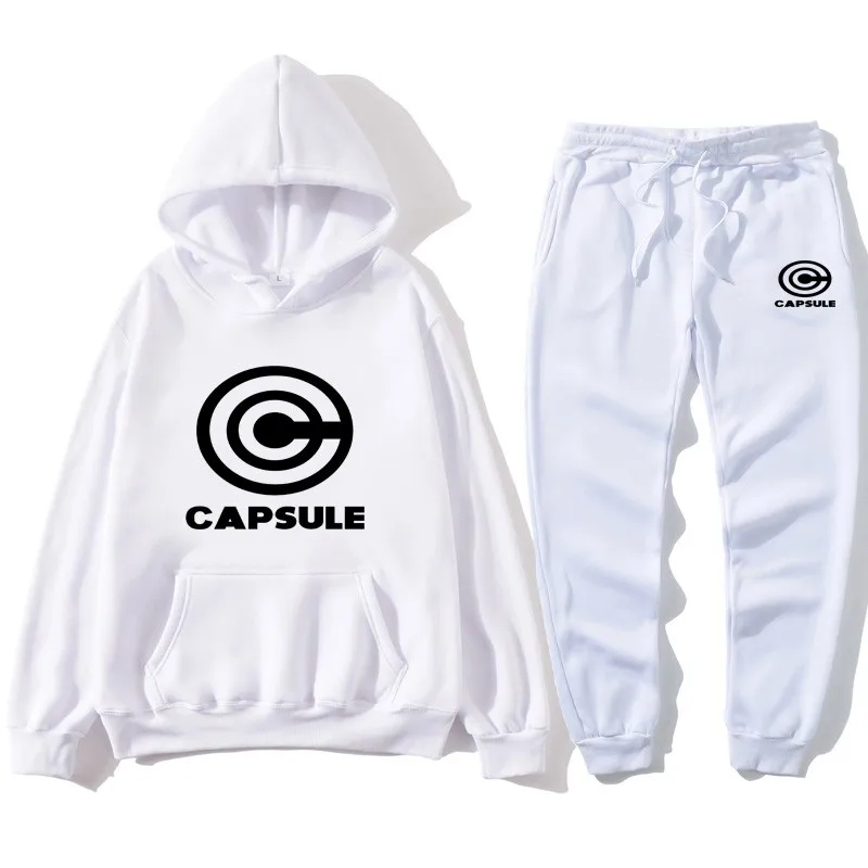 

2021 Fashion Brand Ladies Sports Suit Autumn Casual Hoodie + Sports Pants Two-piece Hooded Sports Suit Ladies Suit