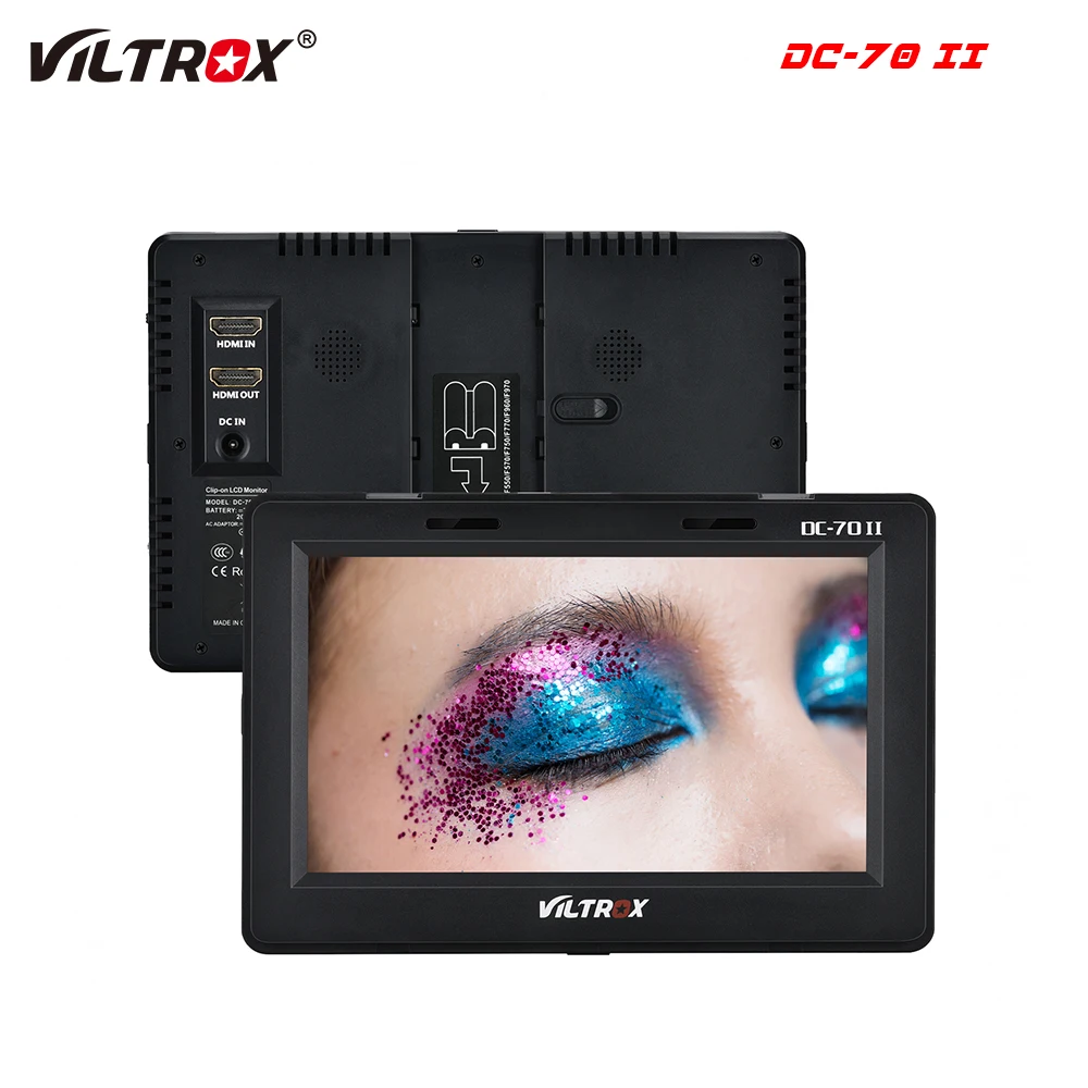 Viltrox DC 70II 7 DSLR Камера дюйма 4K AV Input1024x600 IPS HD Экран полевой монитор для Sony Nikon BMPCC Canon